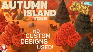Animal Crossing New Horizons Island Tour No Custom Designs and No Nintendo Online Fall Autumn Décor
