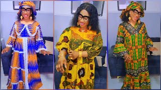 ROBES LONGUES PAGNE/ANKARA SIMPLES ET DÉCONTRACTÉES POUR FEMMES PRÊTES À PORTER.