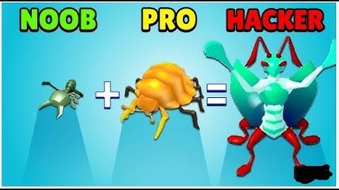 😨NOOB vs 😎PRO vs 😈HACKER | Merge master : Insects fusions #1