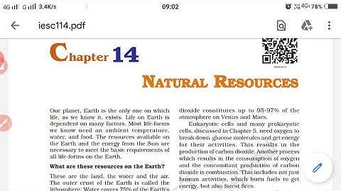 Class 9 Science Chapter 14 Natural resources (Part II)