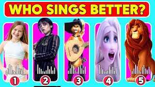 Guess Who's Singing | Who Sings Better? Netflix Puss In Boots, Lion King, Wednesday, Salish Master