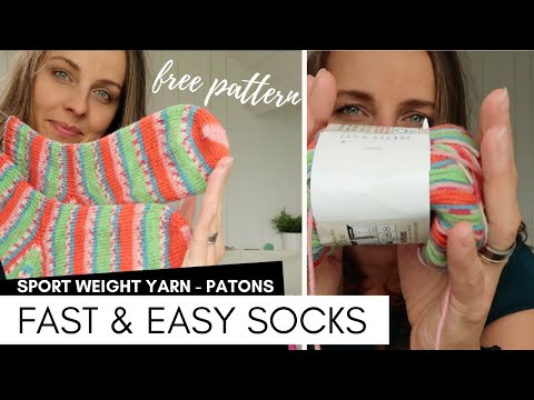 Video: How To Knit Socks Quickly