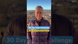 Join Erin with our free 30 day yoga challenge to ring in the new year! #yogachallenge
