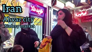 پیاده روی در بازار نادری شهر اهواز  چگونه است؟How is walking and shopping in Ahvaz market in Iran