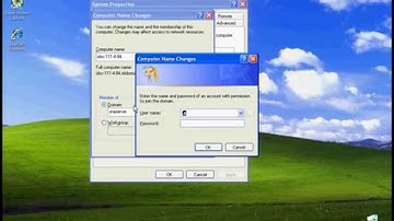 Xp client connecting to the Active directory domain