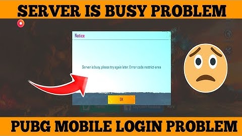 FIX FAILED TO LOGIN PROBLEM IN PUBG MOBILE | SERVER IS BUSY PROBLEM | PUBG MOBILE LOGIN PROBLEM
