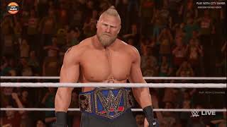Full match: Brock lesnar vs Roma reigns quick match - WWE Money in the bank - WWE 2K23