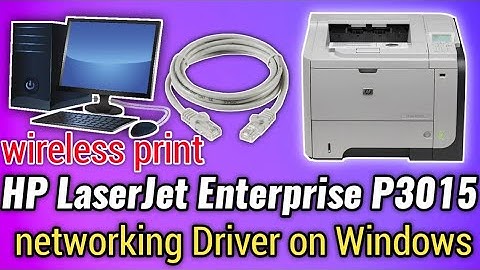 How to download and install HP LaserJet Enterprise P3015 Printer network Driver and Software PC.