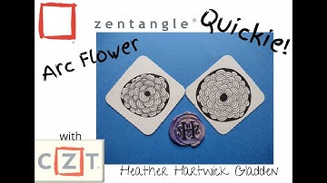 Zentangle® Quickie: Arc Flower