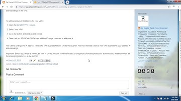 How To Modify The IP Address Range Of My VPC Or Subnet | AWS in English | Raj Gupta