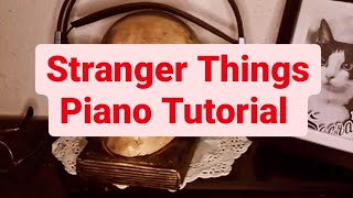 Stranger Things main theme Piano Tutorial