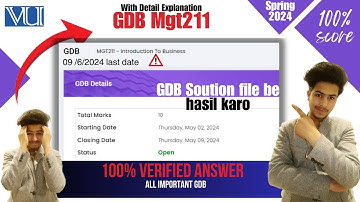 mgt211 gdb Solution 2024/ mgt211 gdb 2024 /mgt211 gdb Solution spring 2024 /mgt211 GDB 2024 Solution