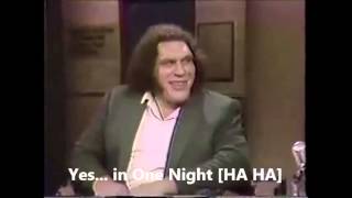 Andre the Giant 117 beer in One Night!