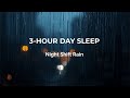 3 Hour Day Sleep Rain Music for Night Shift Workers 🌧️ Black Screen Sleep Aid
