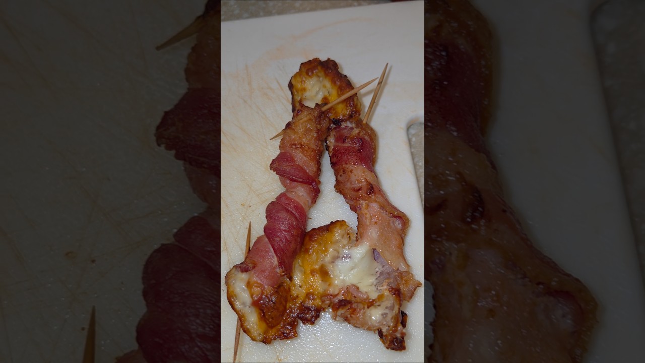Keto Friendly Bacon Wrapped Mozzarella Sticks 
