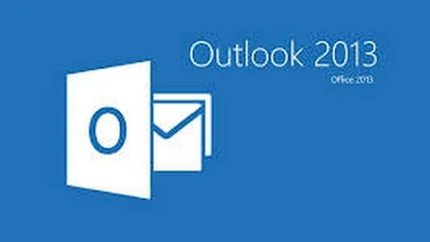 Como apagar uma conta no Outlook 2013?