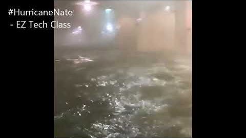 Hurricane Nate causes massive flooding in Biloxi, Mississippi