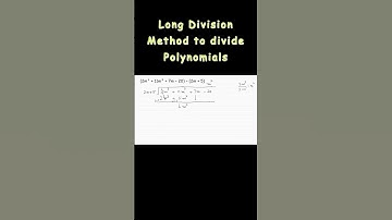 Long Division Method to Divide Polynomials #dividingpolynomials   @GEDMathSimplified #class9maths