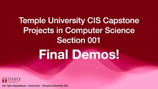 Capstone Projects in Computer Science Fall 2025 Section 001