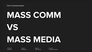 What’s The Difference Between Mass Communication And Mass Media?