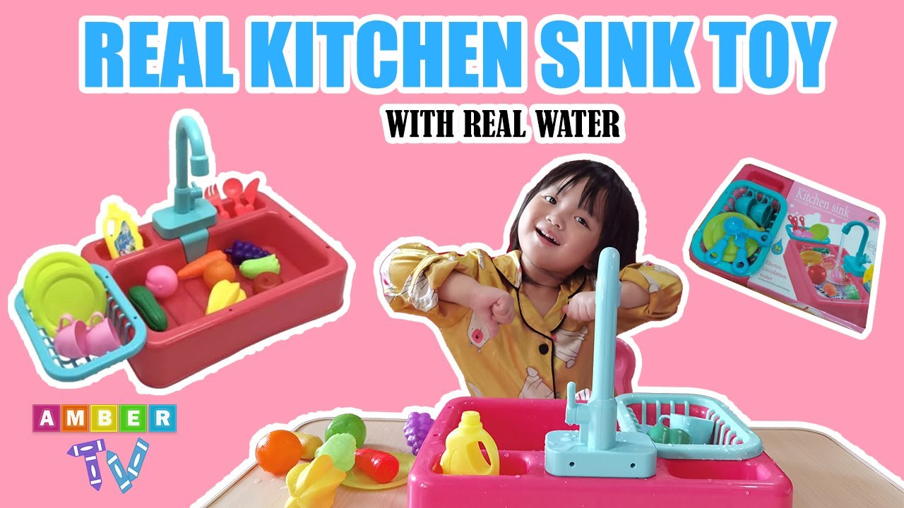 Real Kitchen Sink Toy Playset YouTube