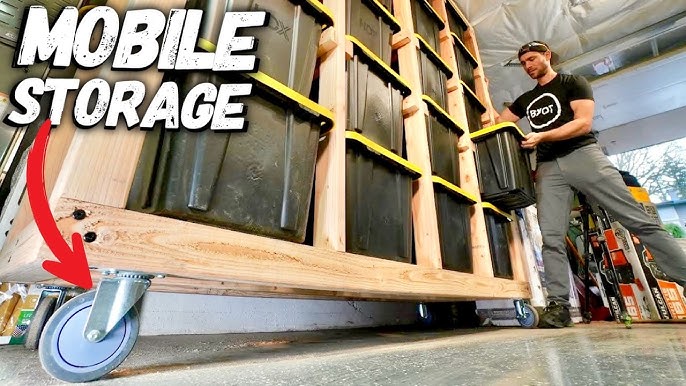 Easy Mobile Storage Solutions  DIY Garage Shelving 