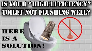 Efficient toilet fix for weak flush
