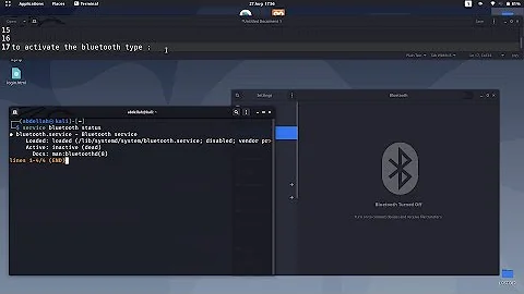 How to fix the problem of bluetooth on kali linux | 2021