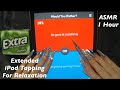1 hour asmr gum chewing would you rather on ipad  whispered extended ipad tapping at end for sleep