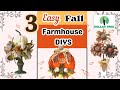 Discover the *LOOK* of NEW FALL DOLLAR TREE FARMHOUSE DIYs 🍂 PUMPKIN 🍂 WREATH HOME  DECOR IDEAS