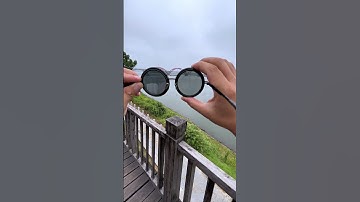 Thumbnail of Stepless Gradient Tint Round Eyewear for Hiking Cycling and Outdoor Activities #outdoorgear