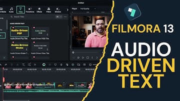 How To use Audio driven text to a video in Filmora 2024