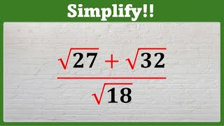 How to simplify surds without a calculator