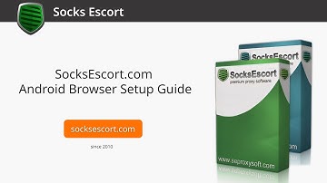 SocksEscort.com Android Browser Manual Setup Guide