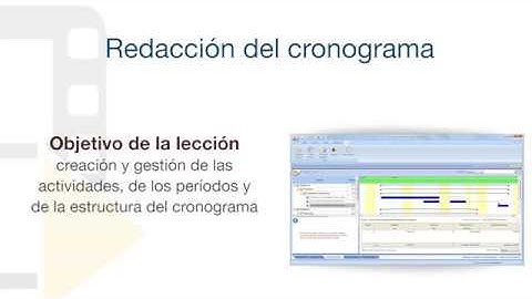 Tutorial de PriMus KRONO - Redacción del cronograma - ACCA software