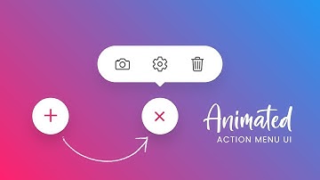 Animated Action Menu using Html CSS & Vanilla Javascript | CodeWiseWithRb