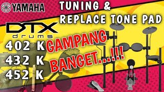 GAMPANG BANGET‼️Tuning / Edit / Setting Suara  Drum Elektrik Yamaha DTX 402 432 452