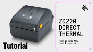 How to Load Fanfold Media into ZD220 Direct Thermal Printer | Zebra