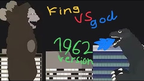 King kong vs godzilla 1962 version/city battle (sticknodes animation) showa kaiju battle 