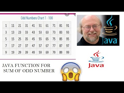 JAVA FUNCTION | SUM OF ODD NUMBER | USING WHILE LOOP | USING MATH ...