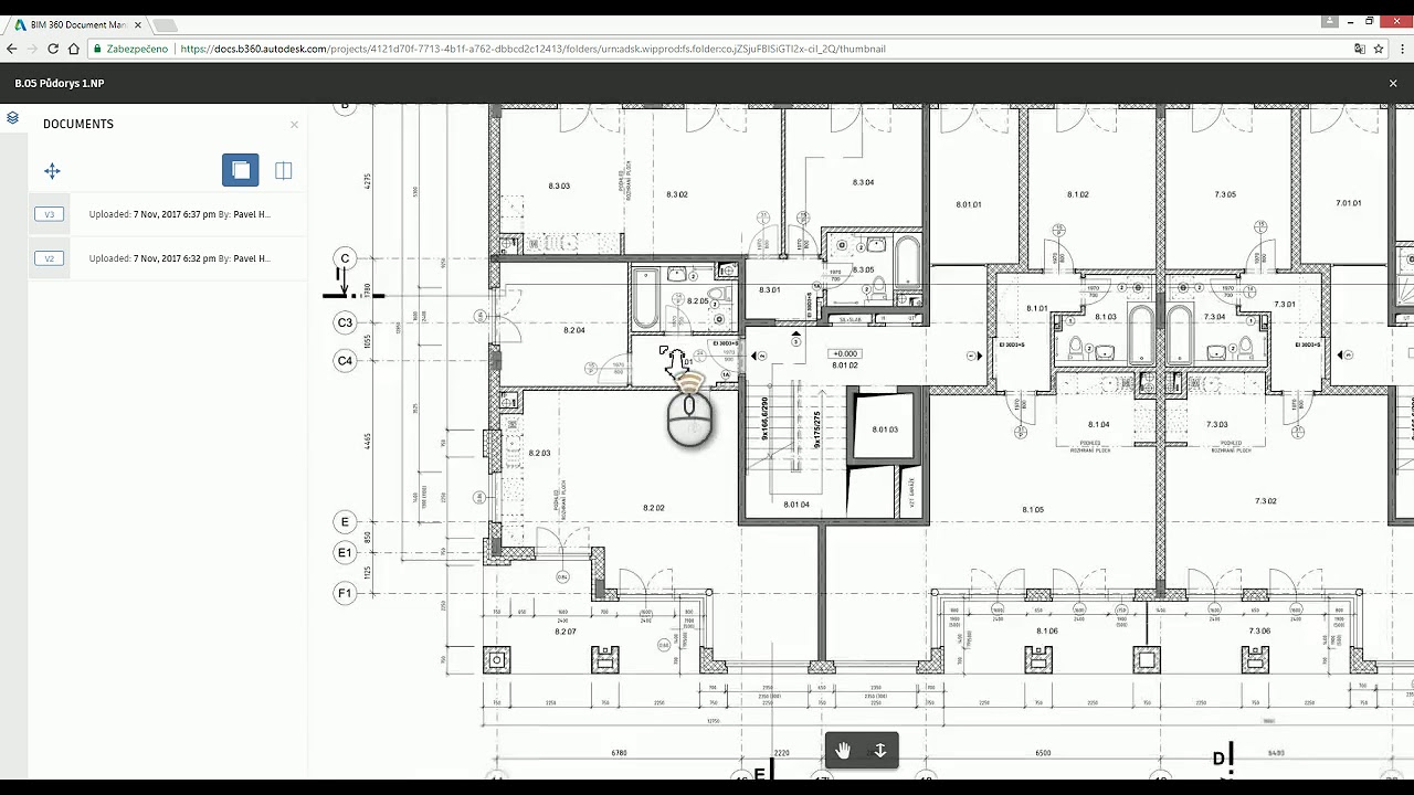 BIM 360 Docs - porovnání verzí výkresů PDF - YouTube