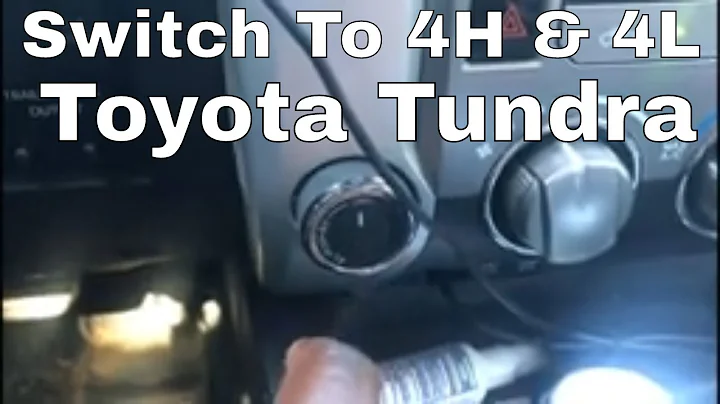How to put your Toyota Tundra TSS into 4 wheel drive high and low
