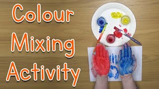 Colour Mixing | Sensory Art Activity