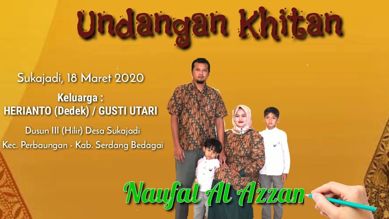 Undangan Digital Khitanan Via Whatsapp Youtube