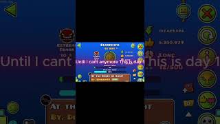 Bloodbath 1 percent each day. Day 1 #geometrydash #shorts #gd #funny #bloodbath