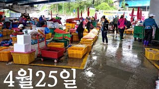 4월 25일 오늘 소래포구 난전어시장 수산물가격 Soraepogu (Nanjeon Fish Market) seafood market price in Korea