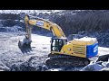 Cat 352 Loading Doosan Trucks in Norway