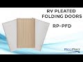 RV Pleated Folding Door 48" x 75"