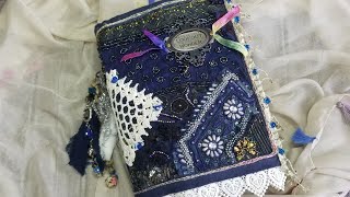 A Beautiful Blue Boho Journal!! Sharing a Journal Swap with Valeri!