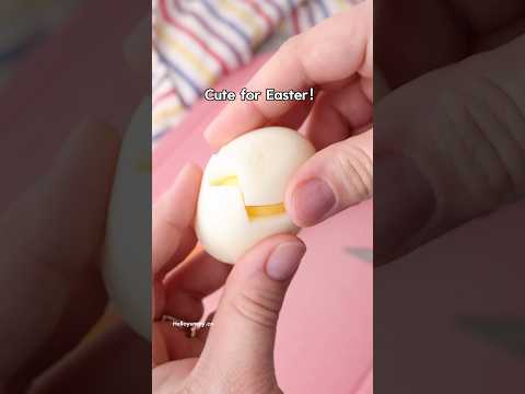 Make this cute Easter egg chick! 🐣 #easterfood #kidsfood